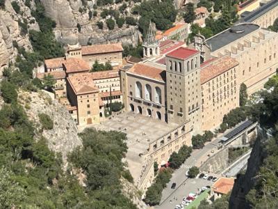 Montserrat, view from above monastery